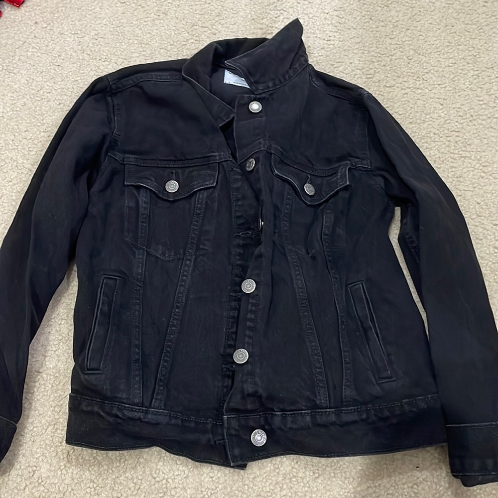 Old navy denim jacket with ufo design